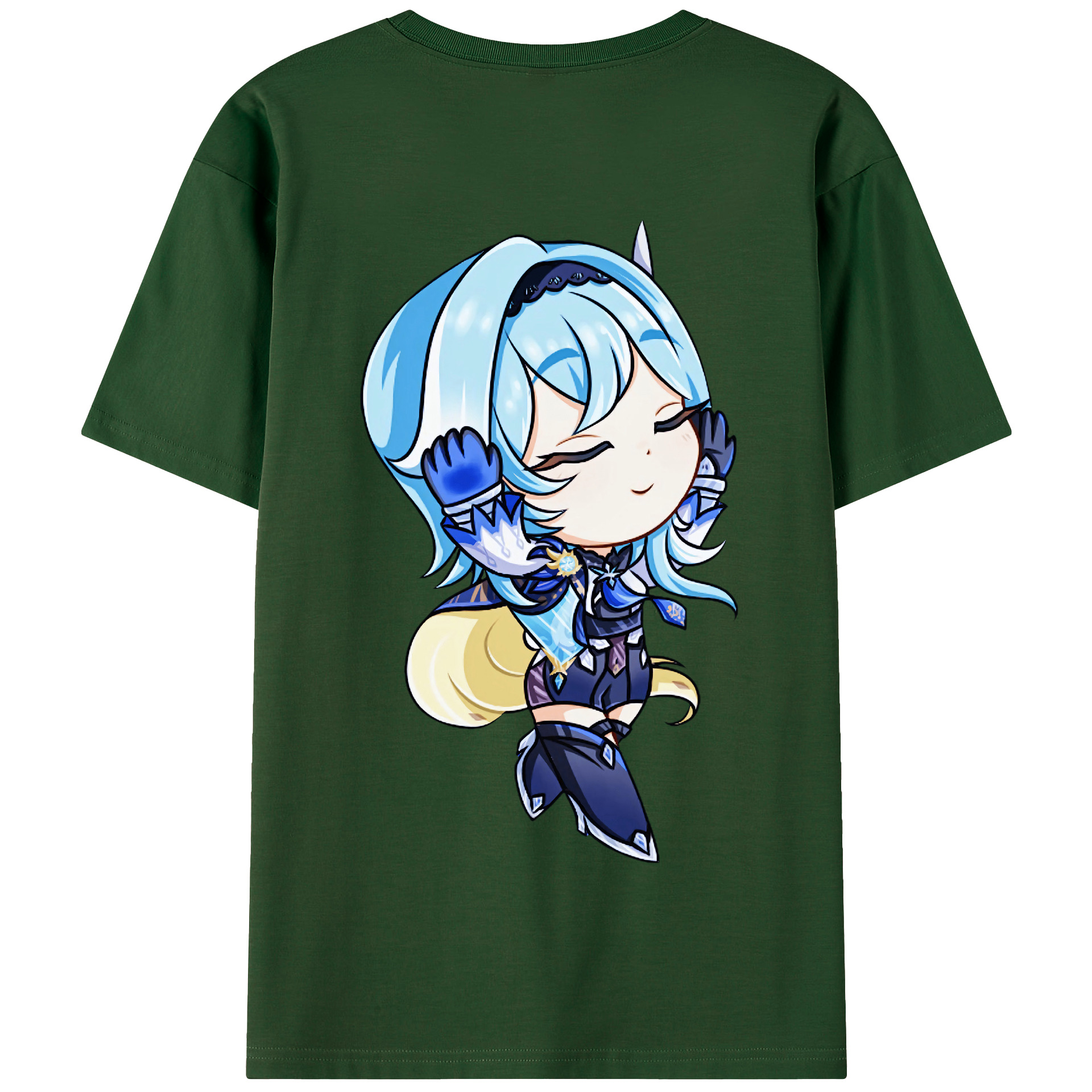 げんし神 优菈 ゆうら genshin Yūra 綿100％半袖Tシャツ（背面プリント）